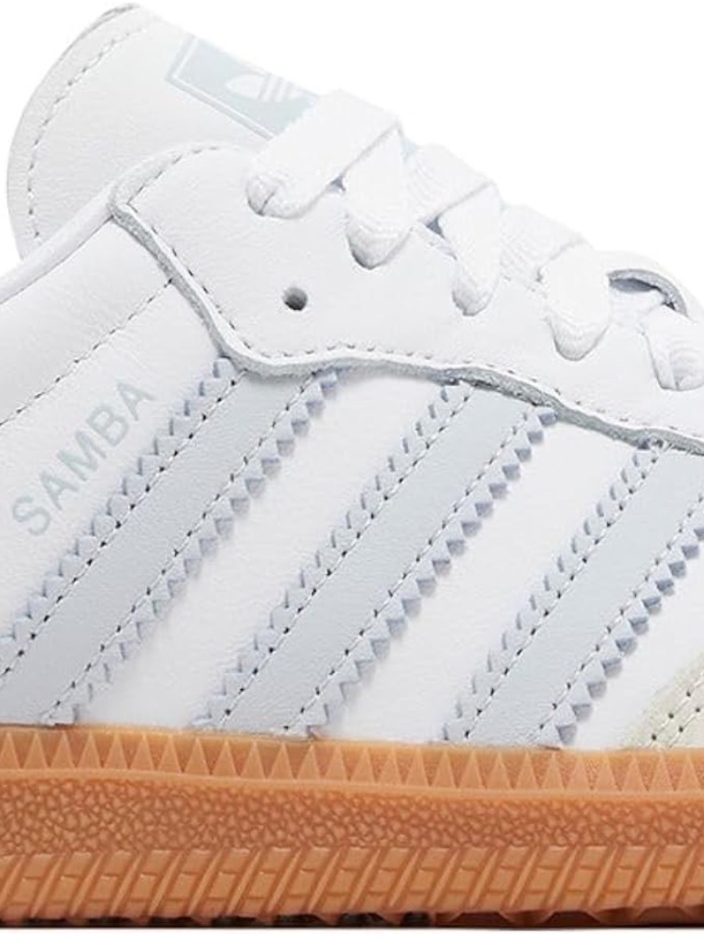 Adidas Samba White and Baby Blue